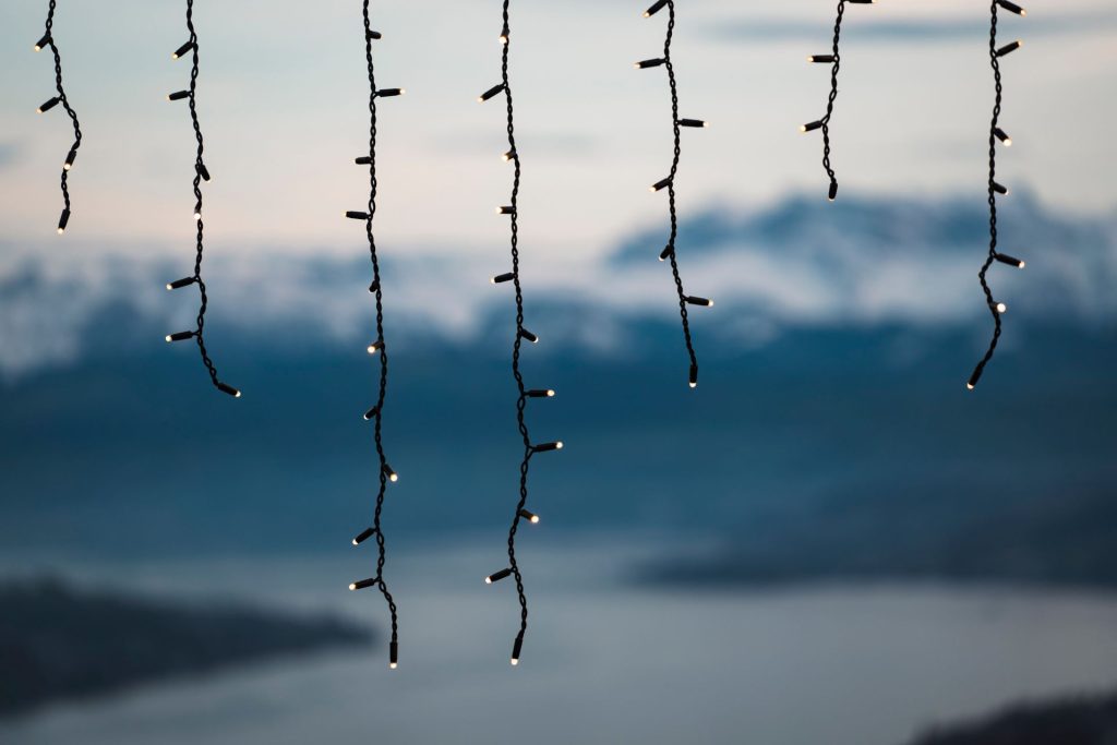 kerstverlichting buiten